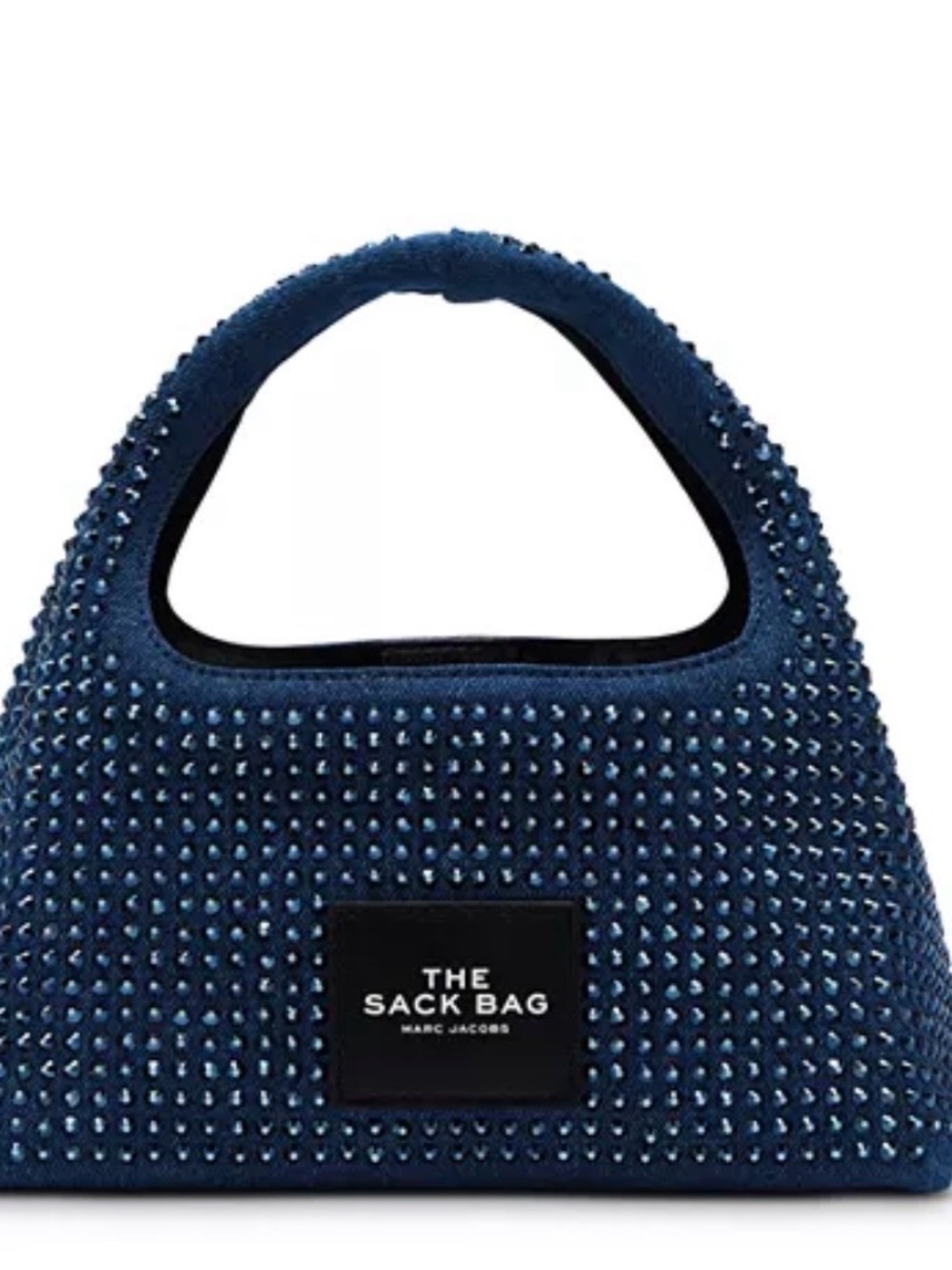 The Crystal Denim Mini Sack Bag